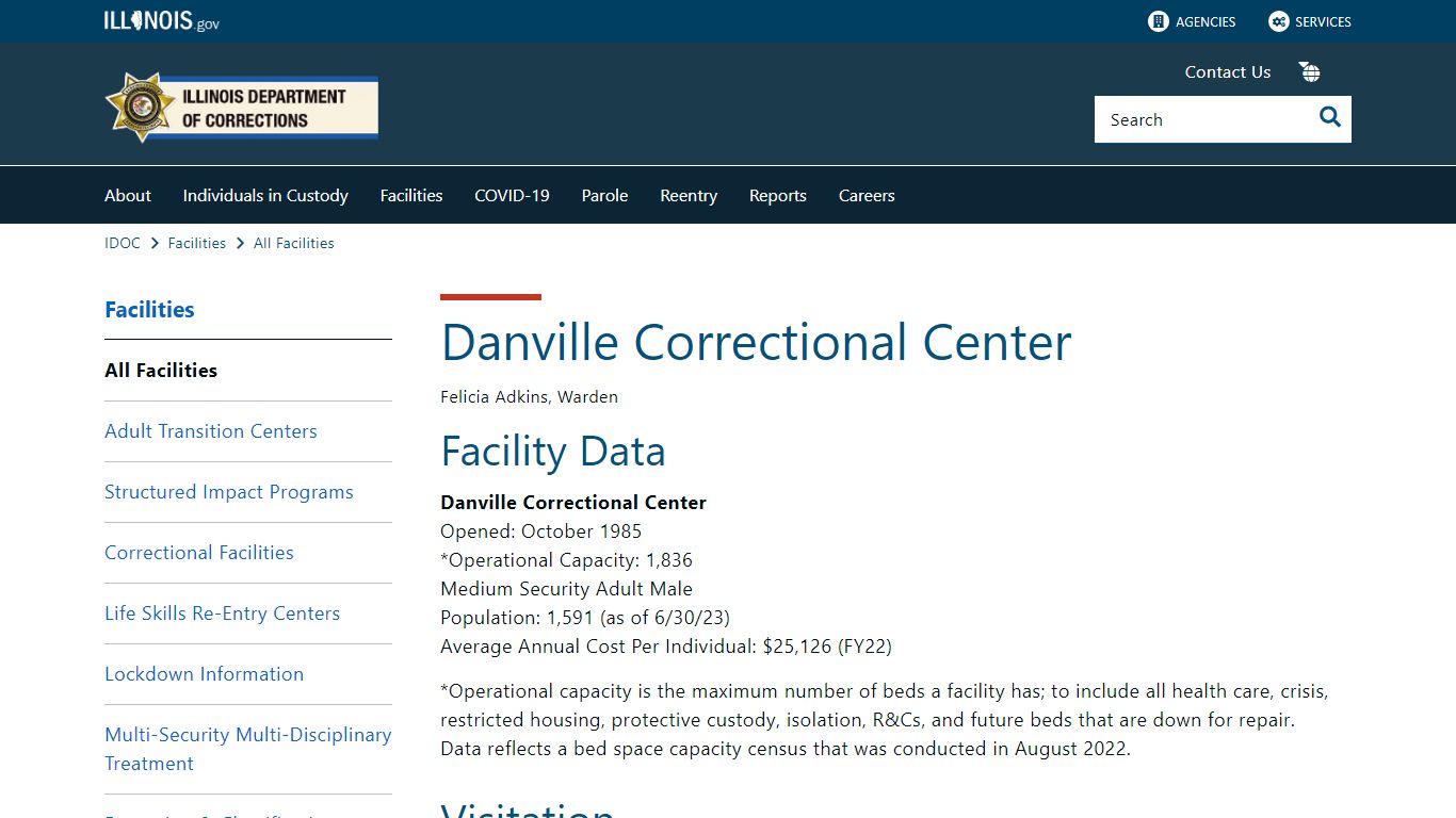 Danville Correctional Center - idoc.illinois.gov